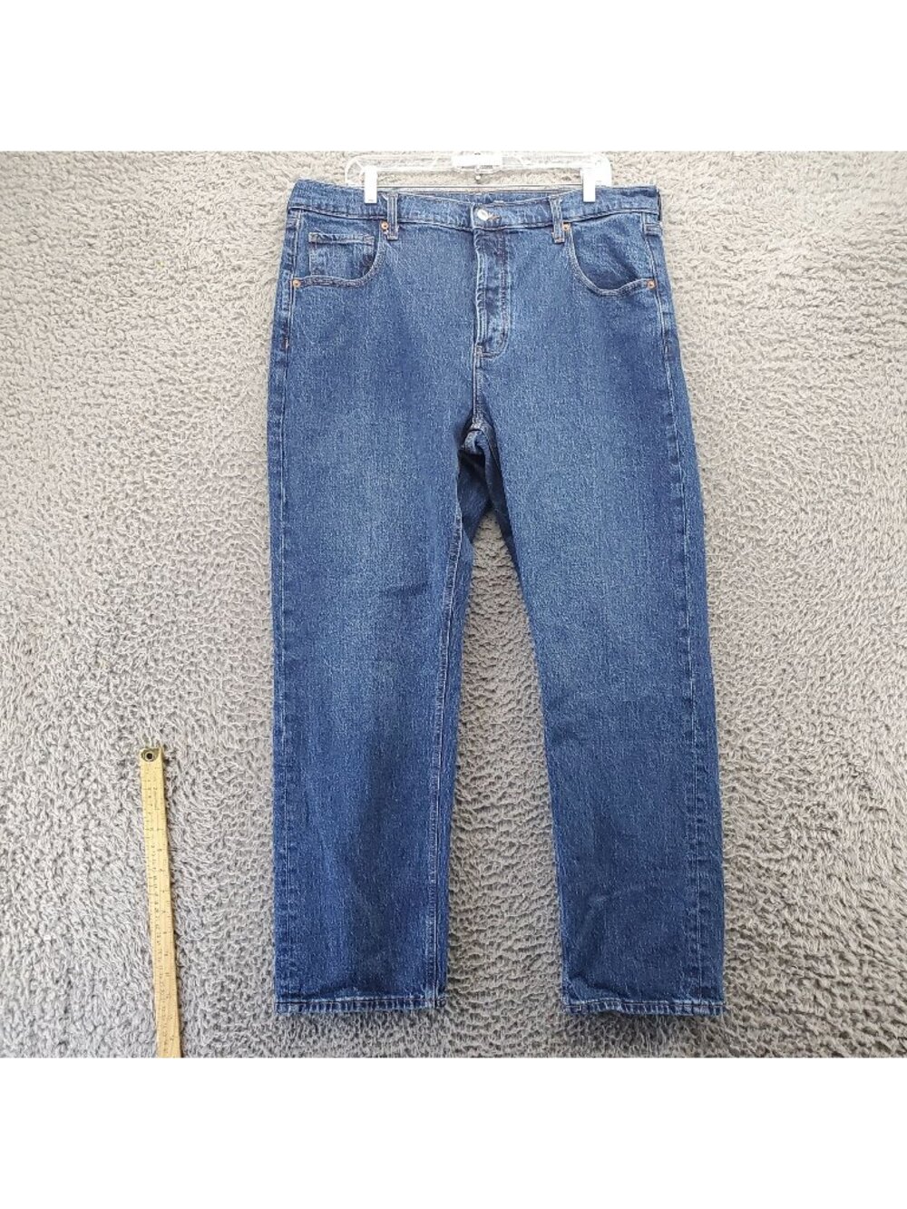 Old Navy Jeans Womens 14 Blue Mid-Rise Slouchy Straight Leg